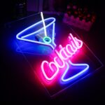 Panneau néon en acrylique à LED pour cocktail, Bar, Club, bière, éclairage décoratif mural pour hôtel, Pub, café, fête d'anniversaire, chambre d'adolescent 3